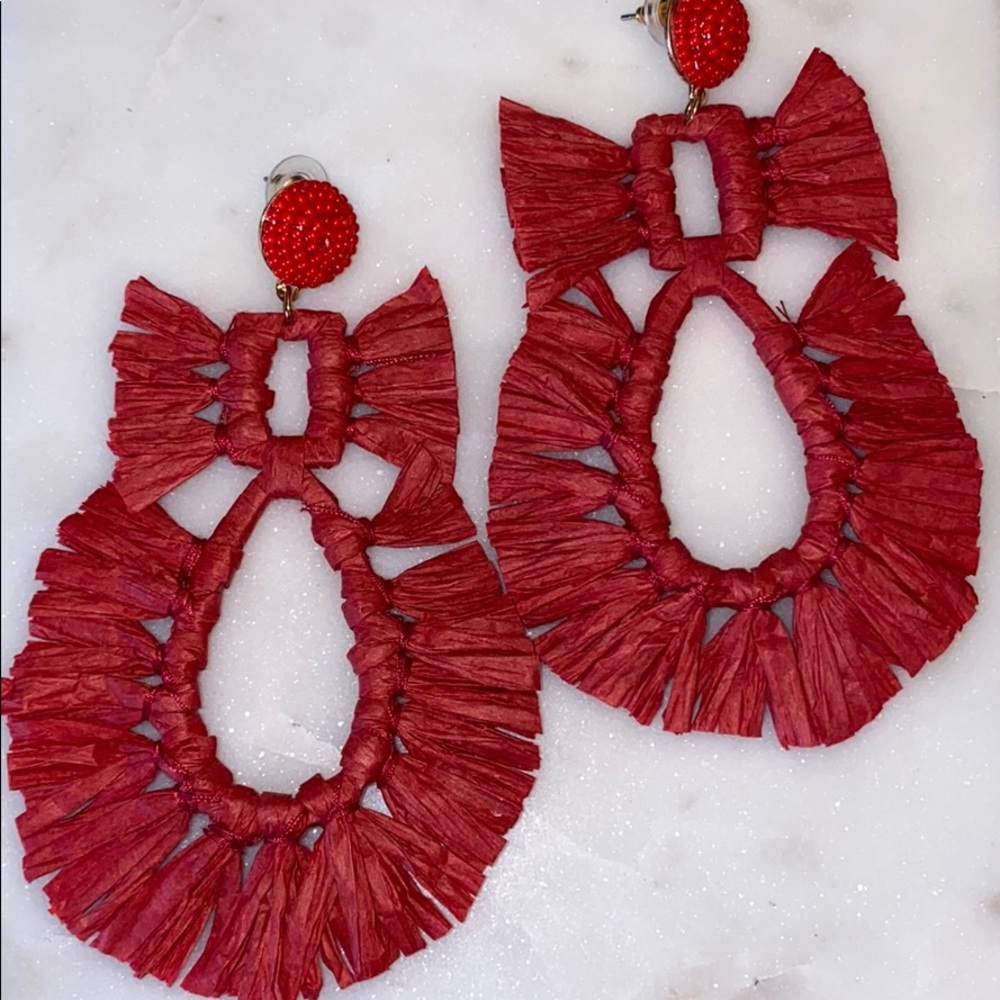 Oversized statement earrings